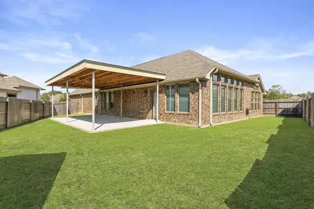 a view of a park with slide