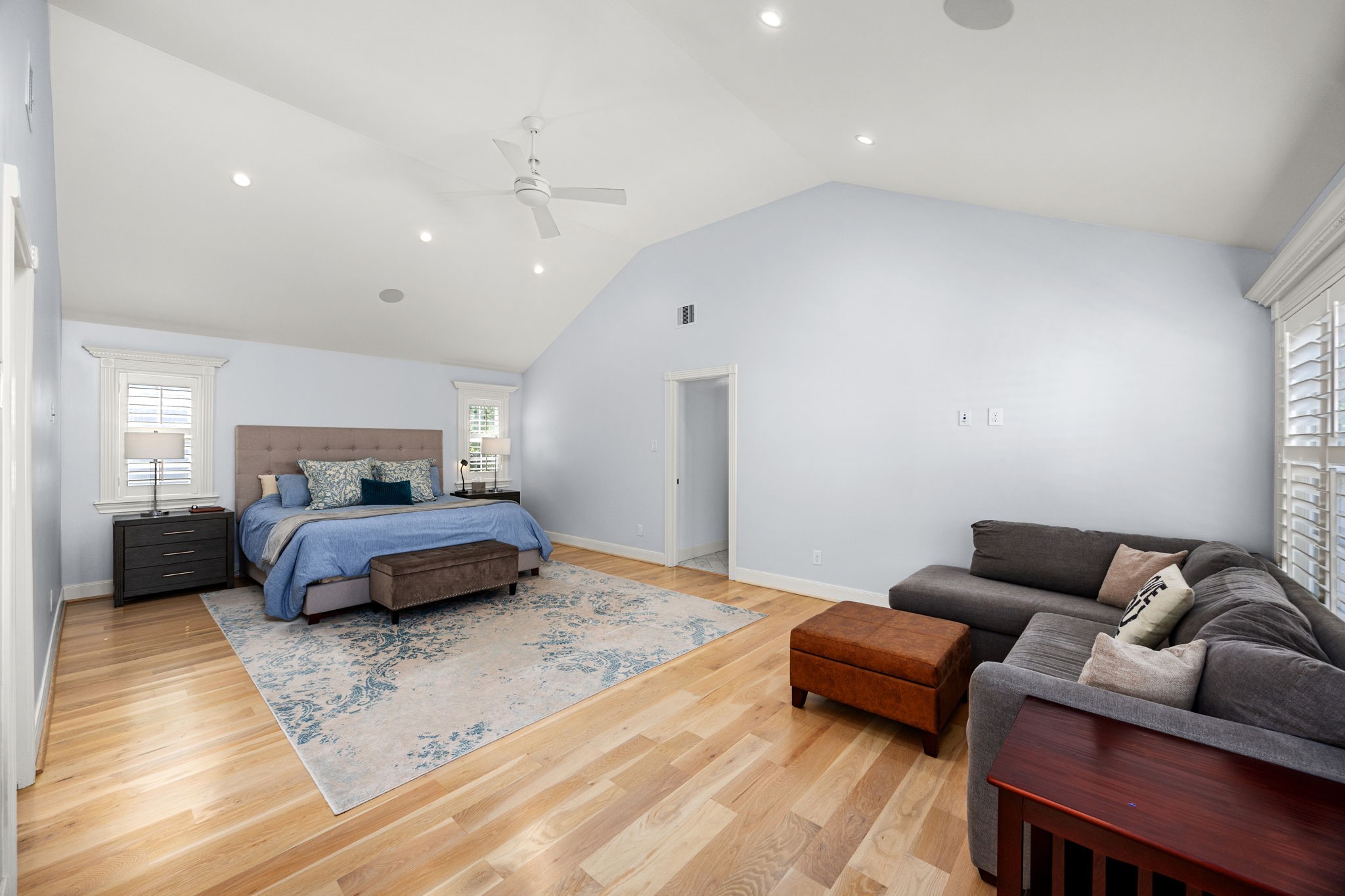 1741 Banks Street Houston, TX 77098 - Photo 33 of 50 Upstairs primary bedroom with lots of natural light.