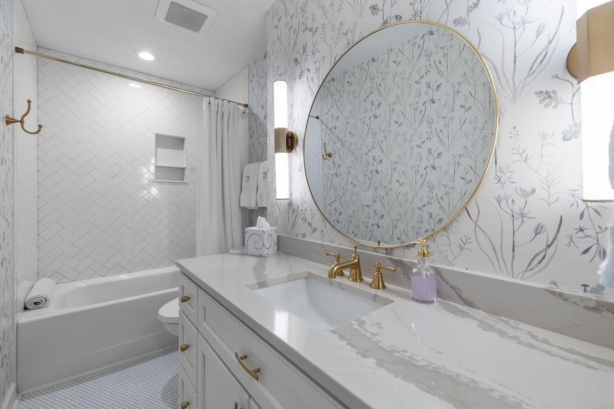 3604 Morningside Drive Raleigh, NC 27607 - Photo 23 of 38 a bathroom with a sink and a mirror