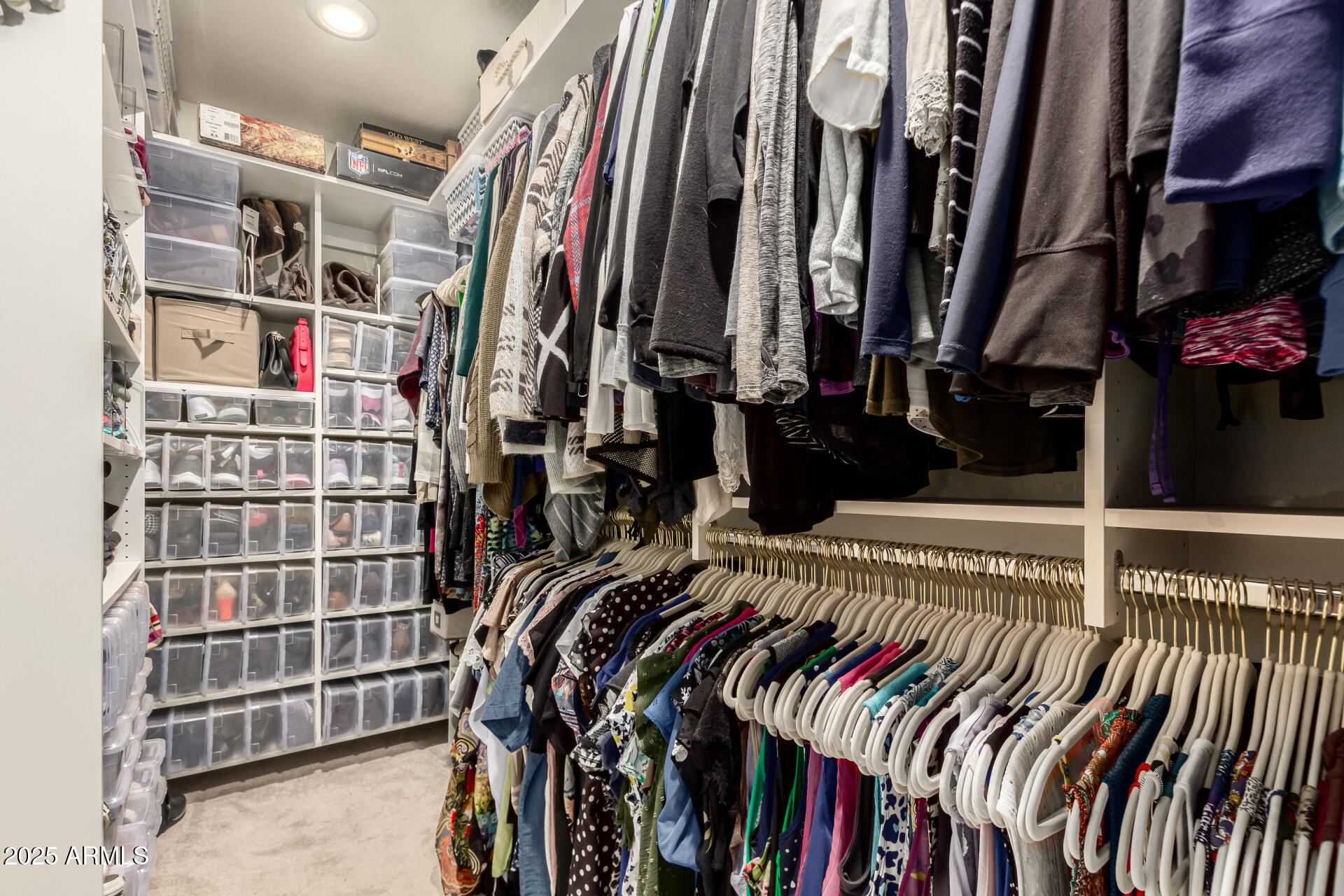 40098 West Ganly Way Maricopa, AZ 85138 - Photo 30 of 46 a view of walk in closet with clothes and shoes
