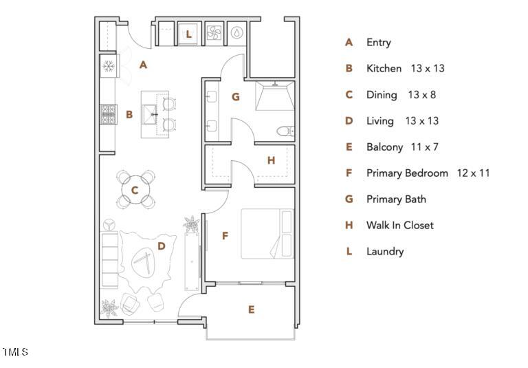 29 Enterprise Street, Unit 307 Raleigh, NC 27607 - Photo 28 of 28 Floor Plan_C