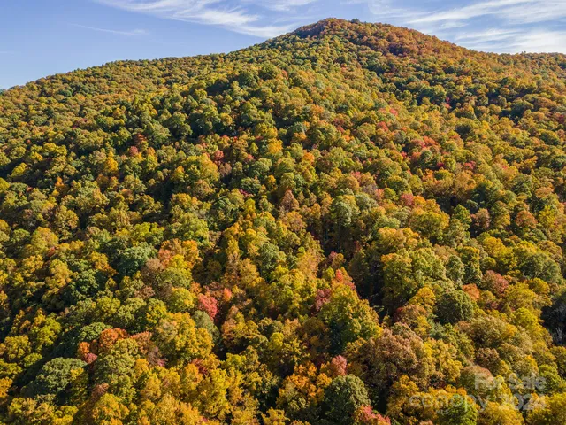 a view of a large mountain