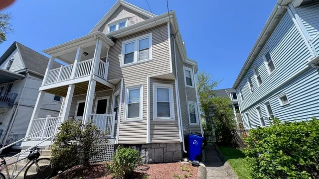 a front view of a house