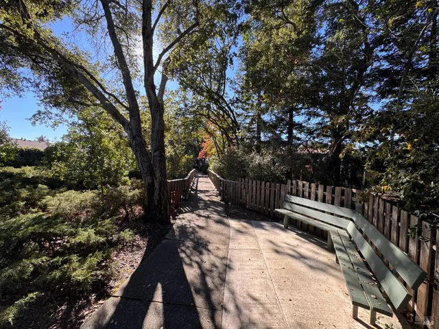 a view of outdoor space with seating area