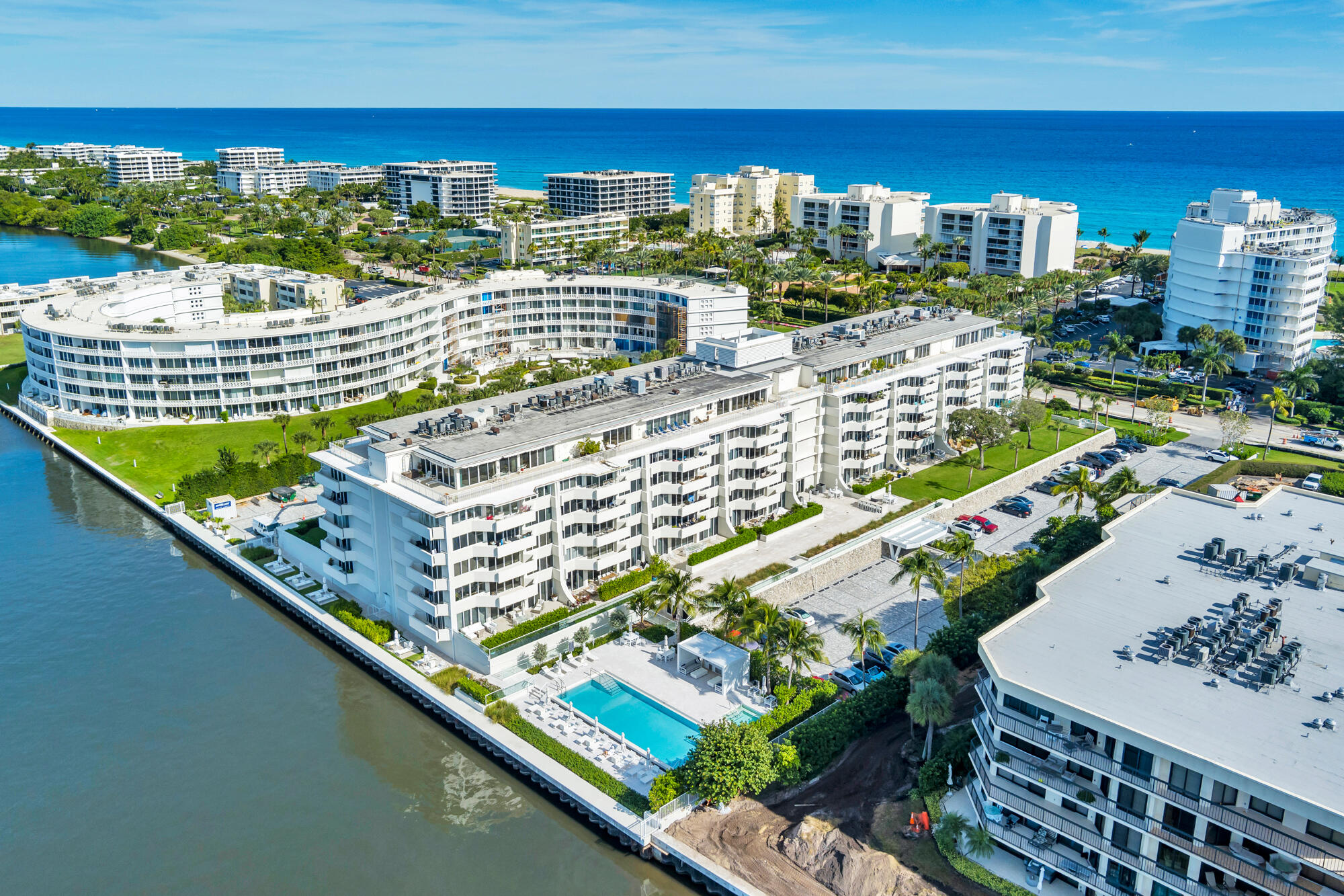 2773 South Ocean Boulevard, Unit 505 Palm Beach, FL 33480 - Photo 29 of 32 a city view from a balcony with city view