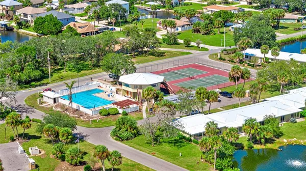 a view of a table and chairs in patio