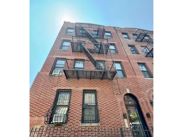 a front view of a building