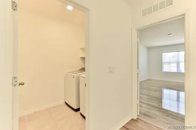 a view of a swimming pool with an outdoor seating and yard