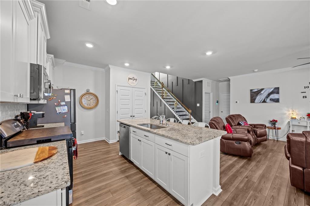 1976 Channel Street Graham, NC 27253 - Photo 11 of 49 Kitchen/Living Room