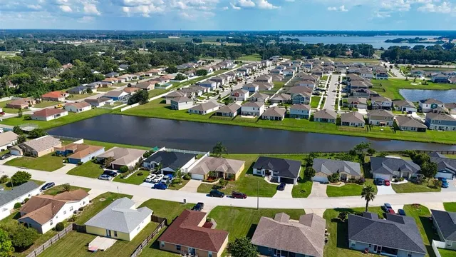 an aerial view of a city with lots of residential buildings