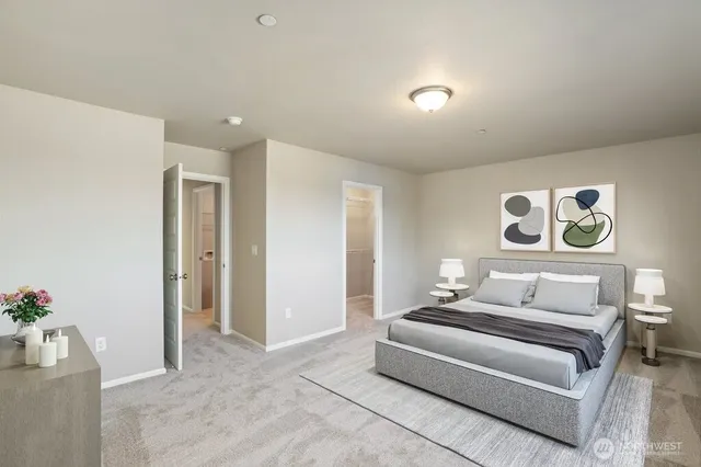 a bedroom with furniture and a couch