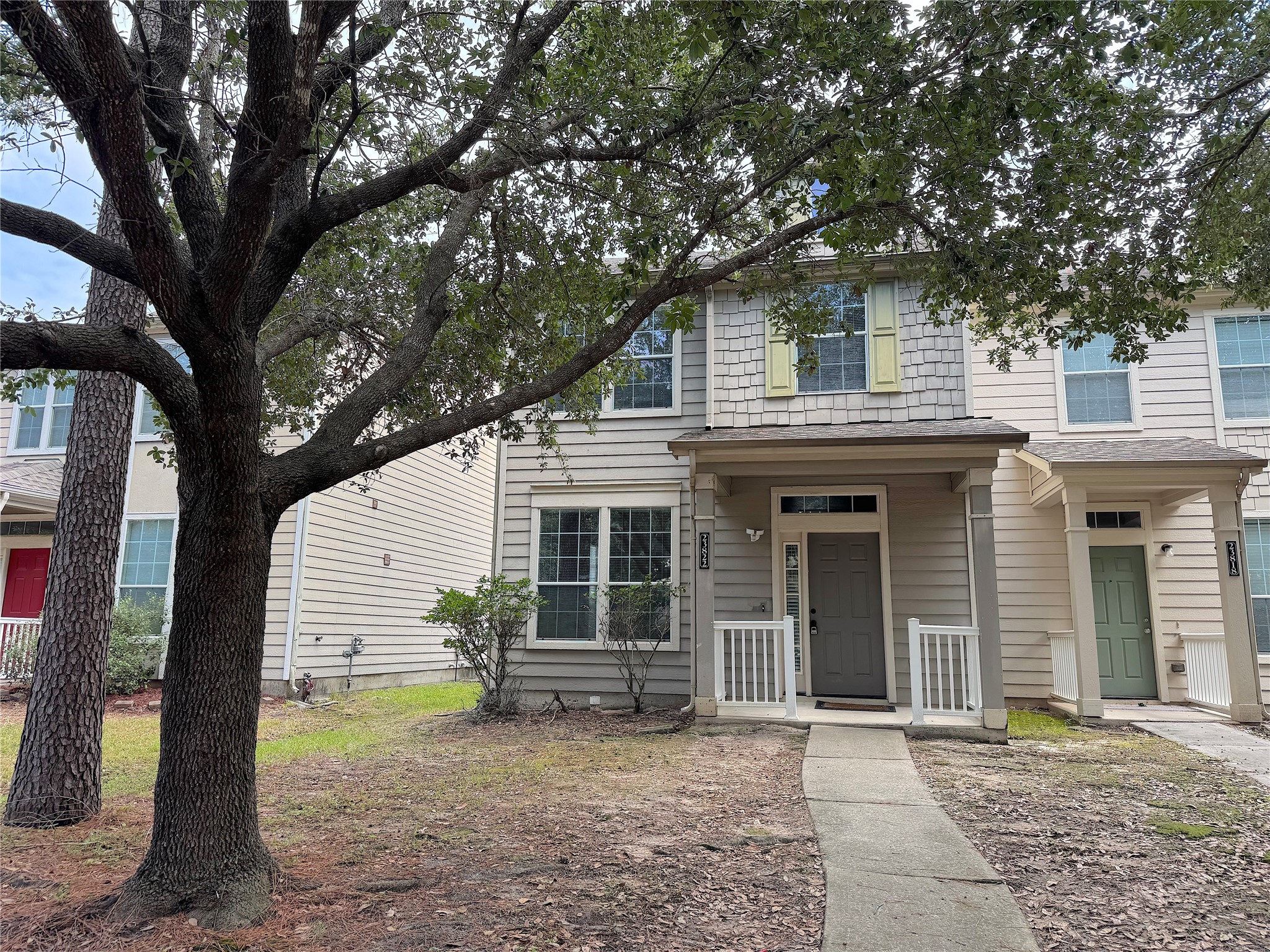 Front of Home with street parking