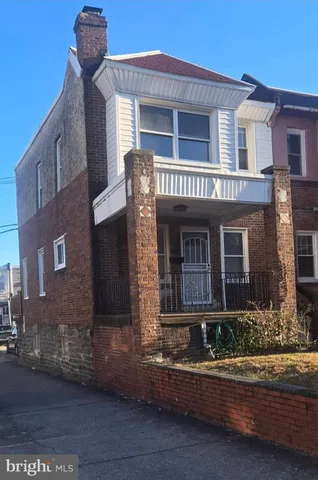 front view of a brick house