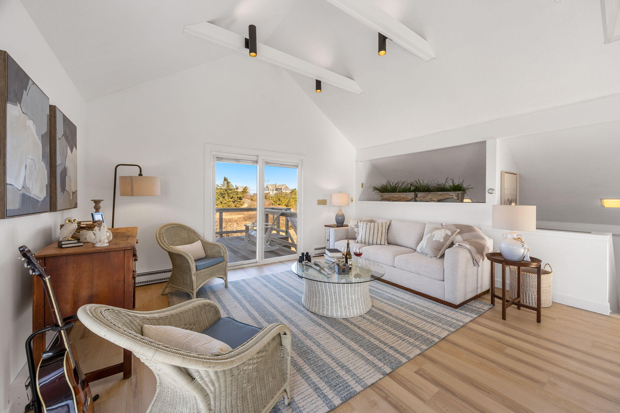 340 Salt Works Road Eastham, MA 02642 - Photo 14 of 52 a living room with furniture and wooden floor