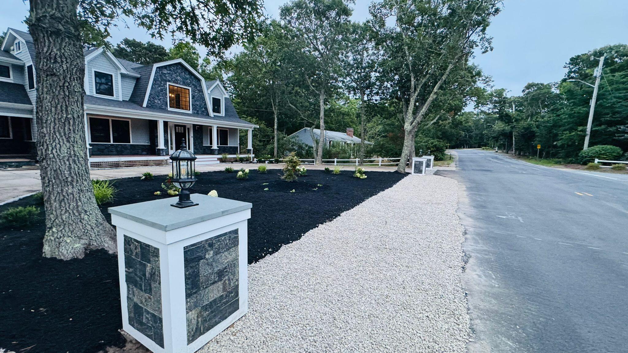 152 Pleasant Bay Road Harwich, MA 02645 - Photo 3 of 97 Lit entrance circular driveway