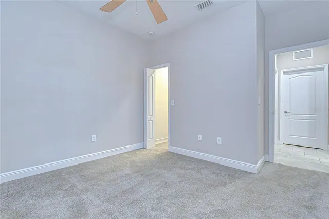 a view of small space with racks on the wall