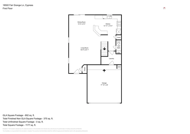 $2,095 | 18502 Fair Grange Lane, Cypress, TX 77433