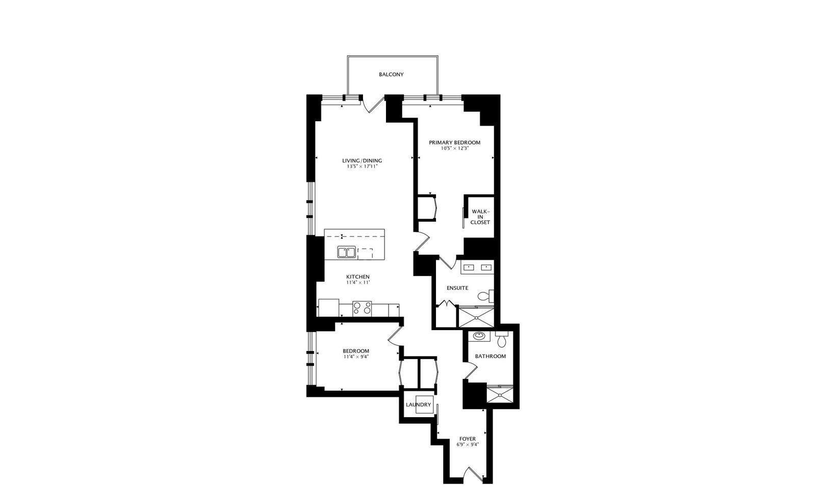 320 East 21st Street, Unit 501 Chicago, IL 60616 - Photo 22 of 22 a picture of floor plan