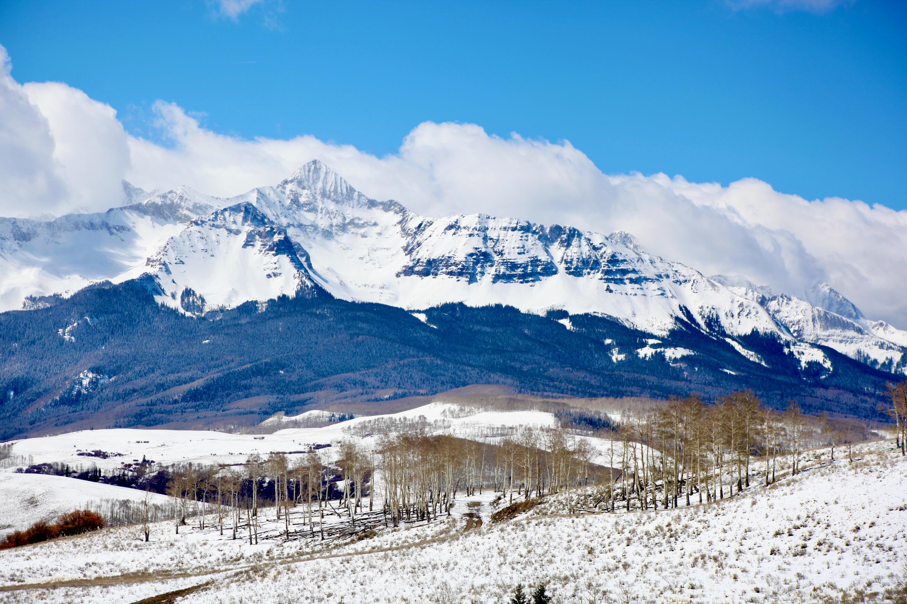 Lot 126 Aldasoro Ranch Telluride, CO 81435 - Photo 2 of 24 a view of ocean with a mountain in the background