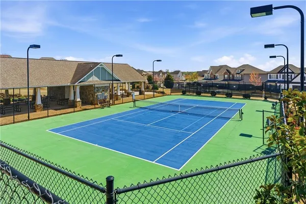 a view of a tennis court