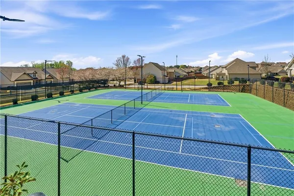 a view of a tennis court