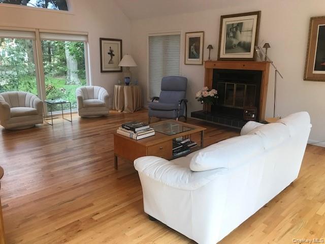 20 Basket Neck Lane Remsenburg, NY 11960 - Photo 4 of 6 a living room with furniture and a fireplace