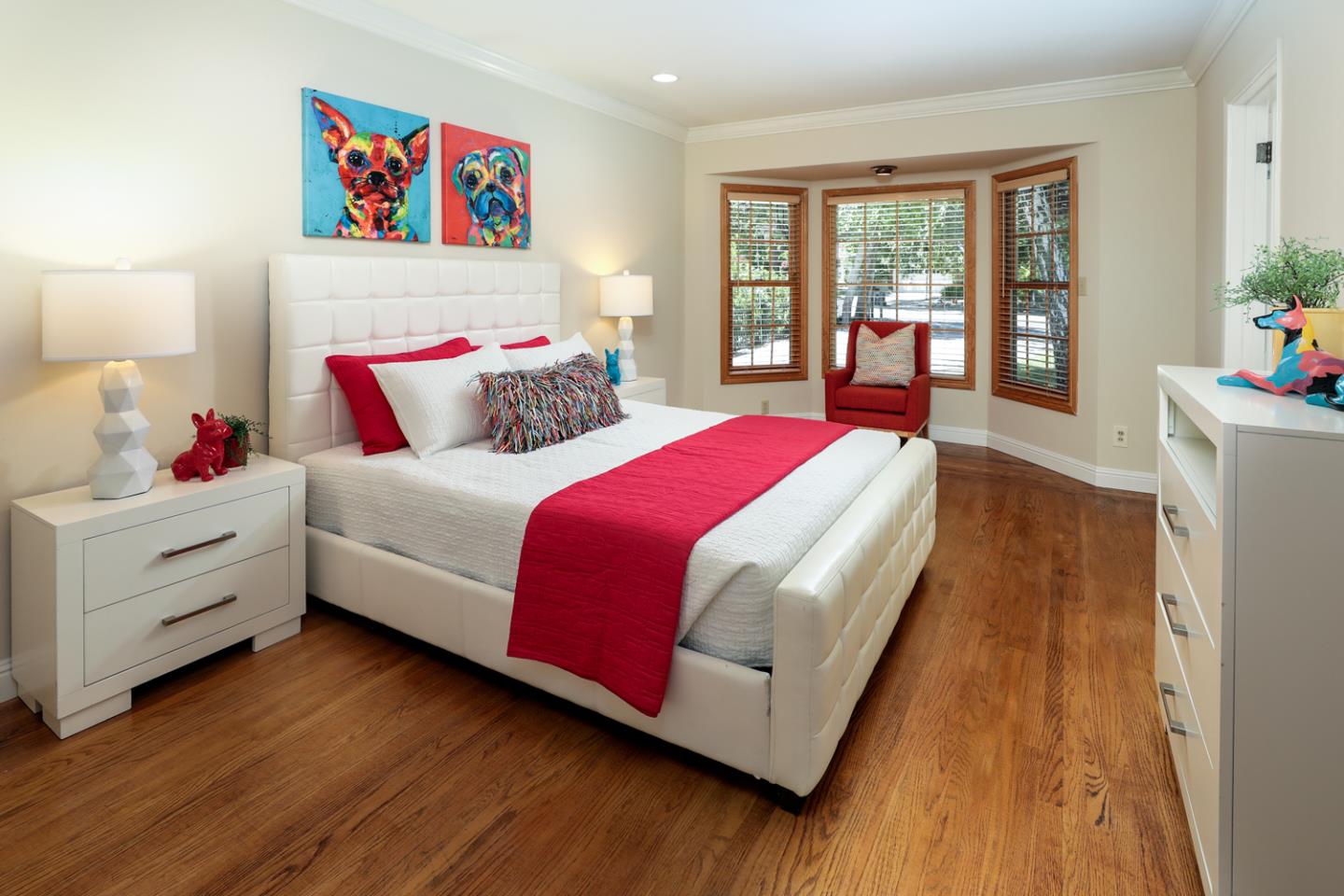 825 Parma Way Los Altos, CA 94024 - Photo 19 of 35 a bedroom with a bed and a large window