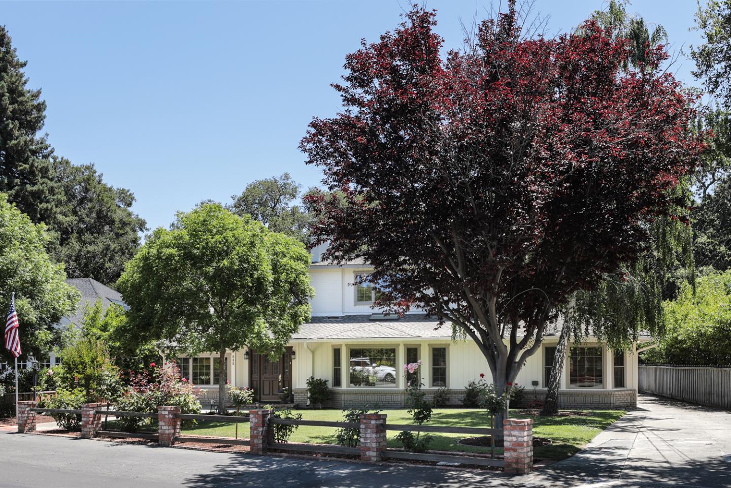 825 Parma Way Los Altos, CA 94024 - Photo 2 of 35 a front view of a house with garden