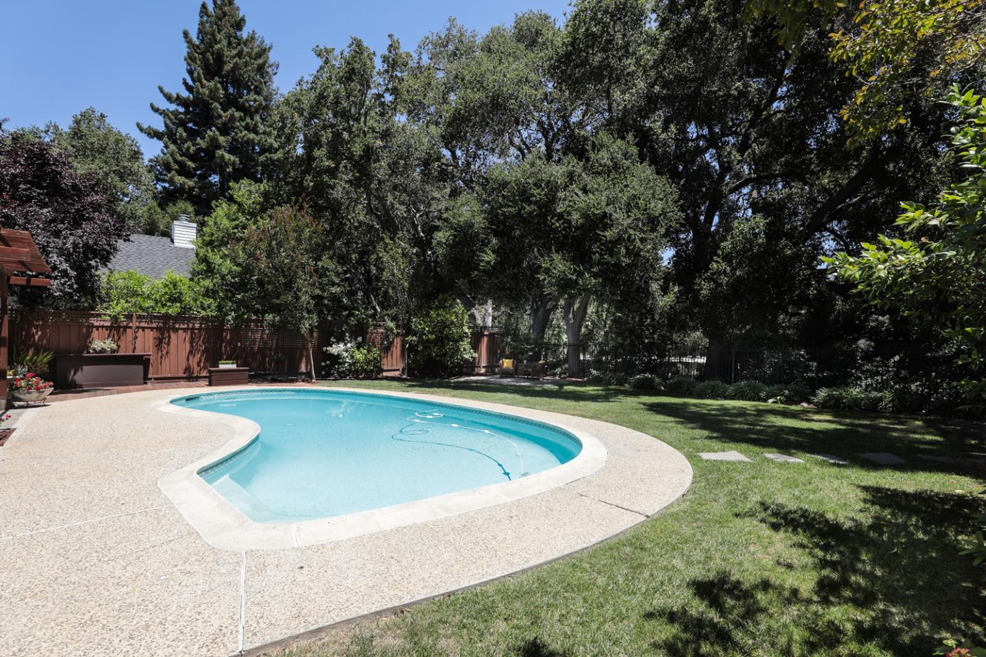 825 Parma Way Los Altos, CA 94024 - Photo 32 of 35 a view of swimming pool with yard