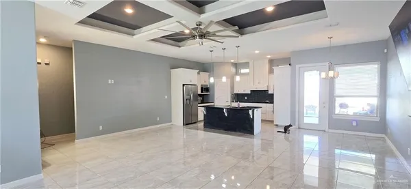 a view of kitchen with windows
