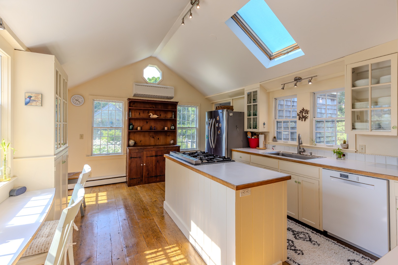 10 Danls Way West Tisbury, MA 02568 - Photo 4 of 41 a kitchen with lots of counter top space and wooden floor