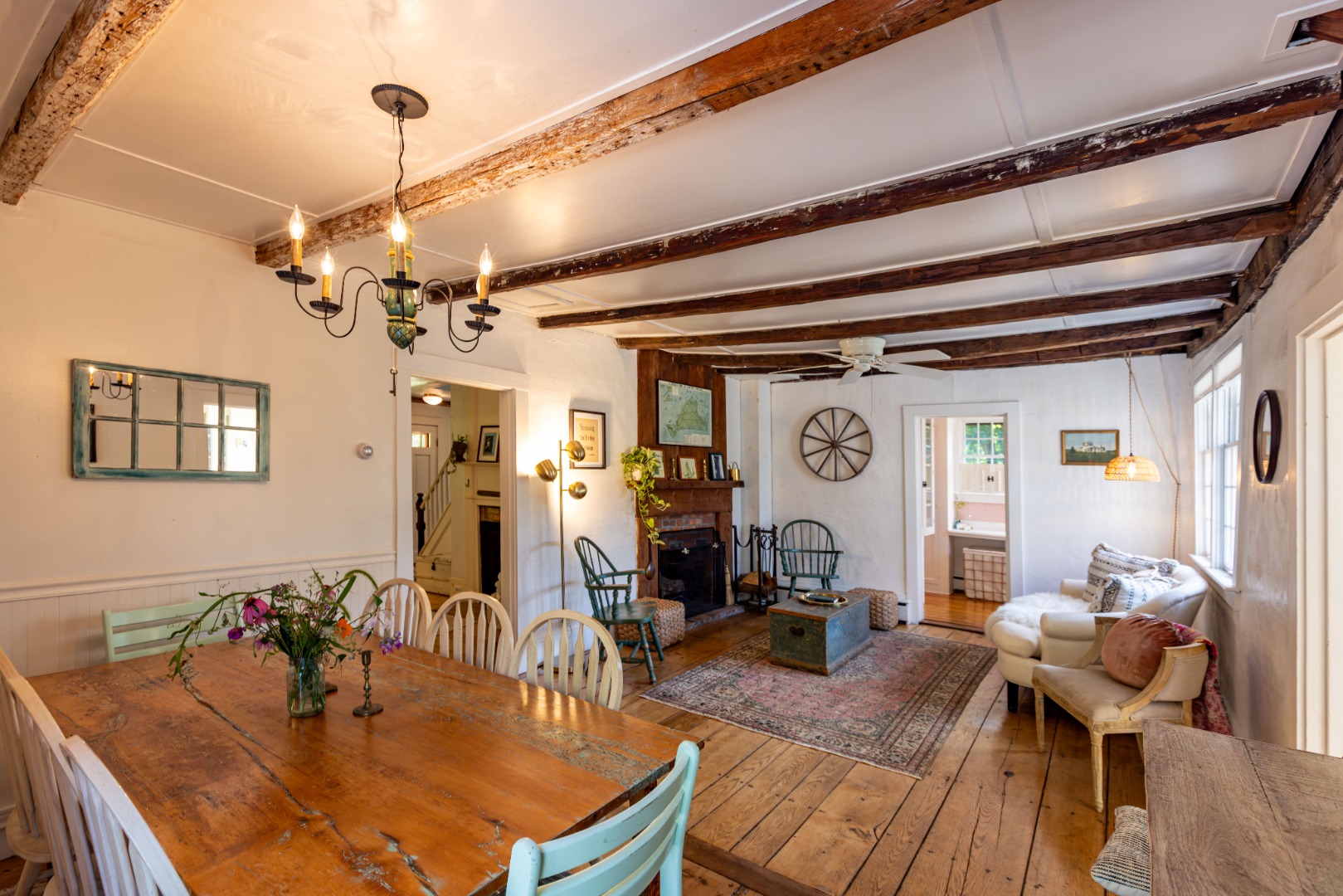 10 Danls Way West Tisbury, MA 02568 - Photo 6 of 41 a view of a dining room with furniture and wooden floor