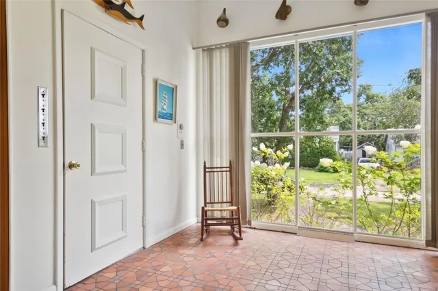 a view of front door