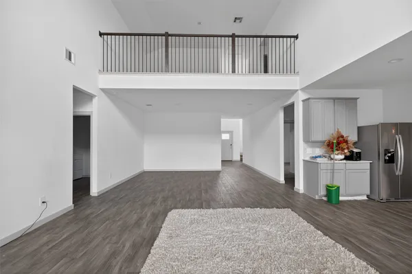 a view of a living room and a window