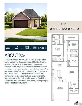 $348,800 | 33544 Tenor Drive, Denham Springs, LA 70706