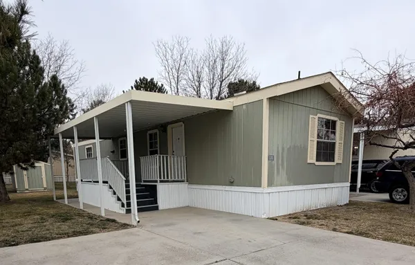 a view of a house with a outdoor space