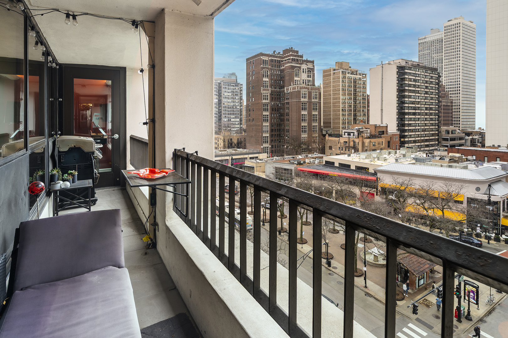 1030 North State Street, Unit 2GH Chicago, IL 60610 - Photo 27 of 36 a view of city from balcony