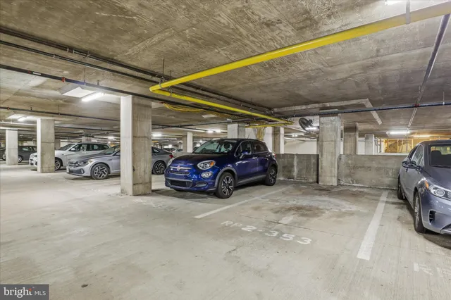 a view of a cars parking space
