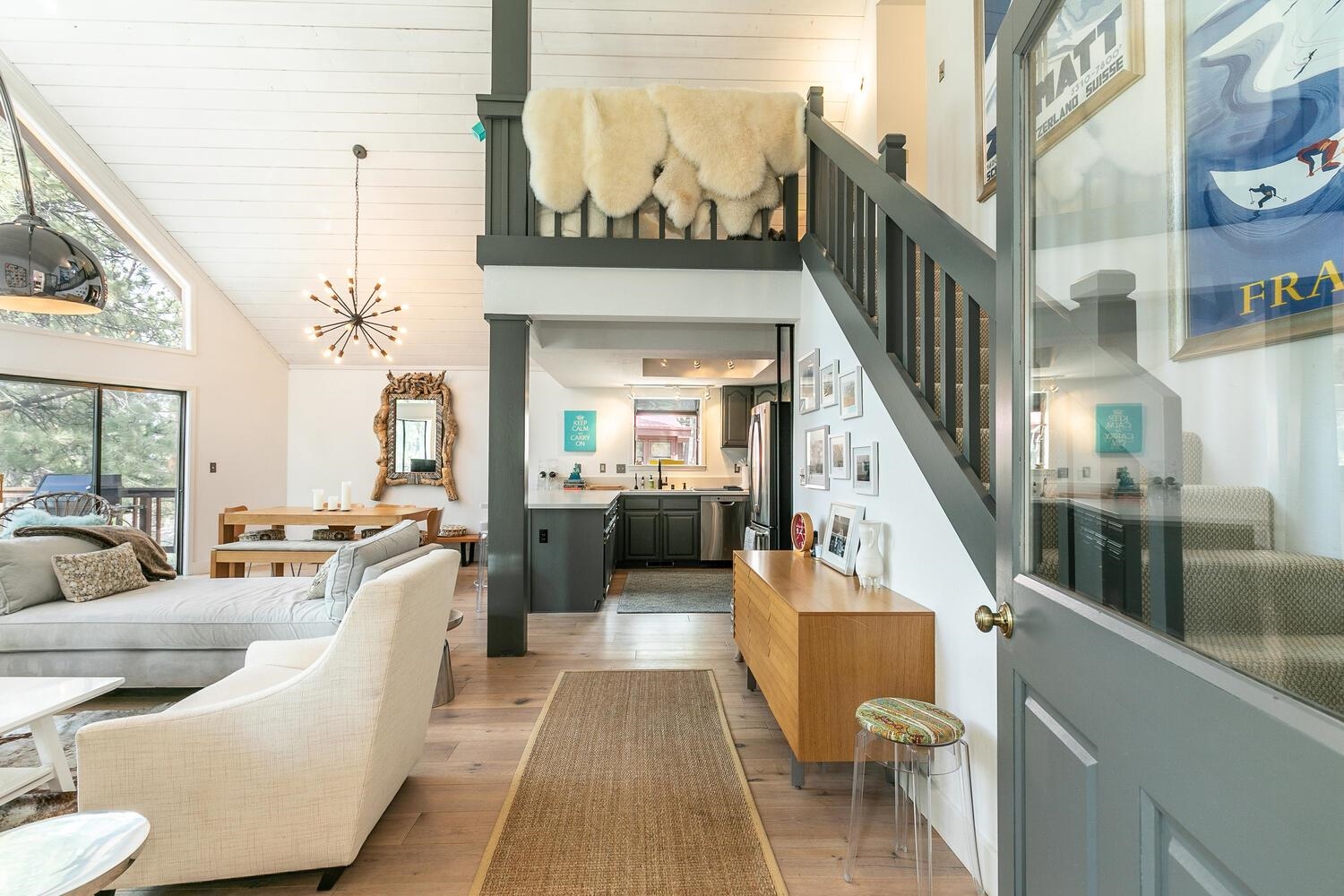 326 Skidder Trail Truckee, CA 96161 - Photo 3 of 21 a living room with furniture and a chandelier