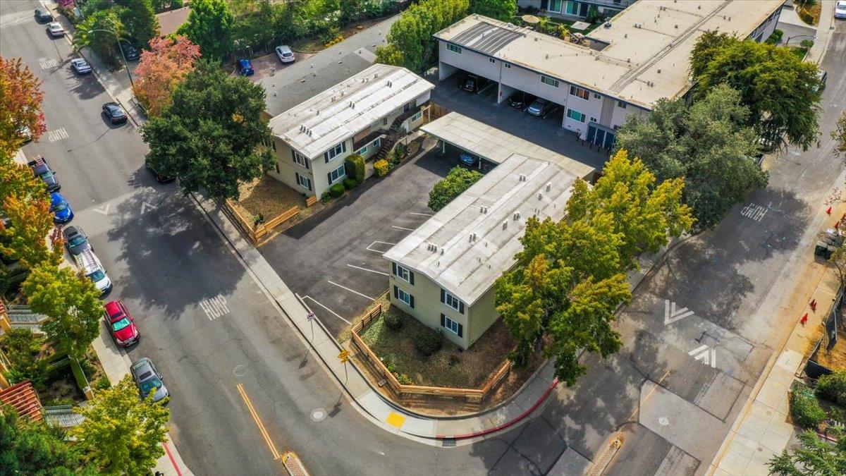 366 Camille Court Mountain View, CA 94040 - Photo 67 of 72 an aerial view of a house with a garden