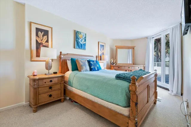 a view of a building with a garden