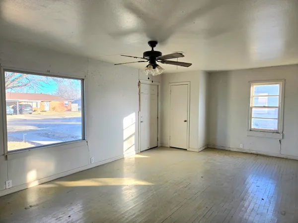 a view of an empty room with window