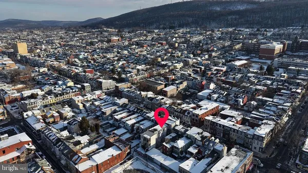 an aerial view of a city