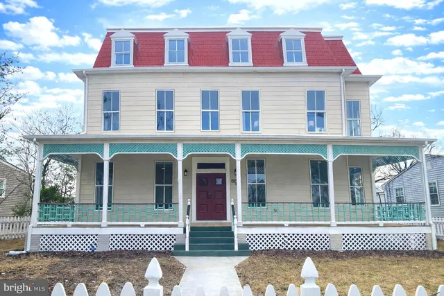 a front view of a house
