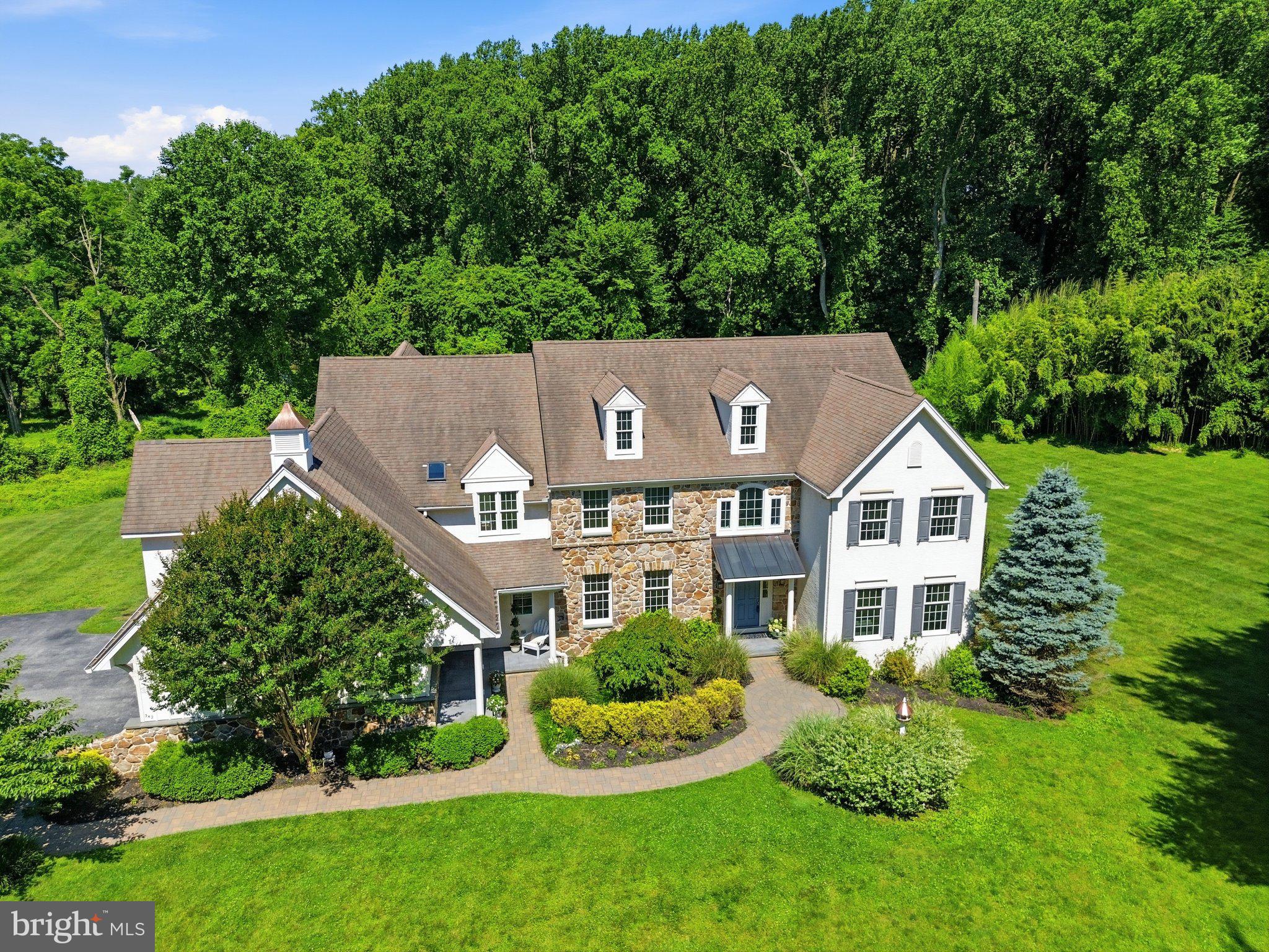 342 Ring Road Chadds Ford, PA 19317 - Photo 86 of 95 Elegant home amidst lush greenery.