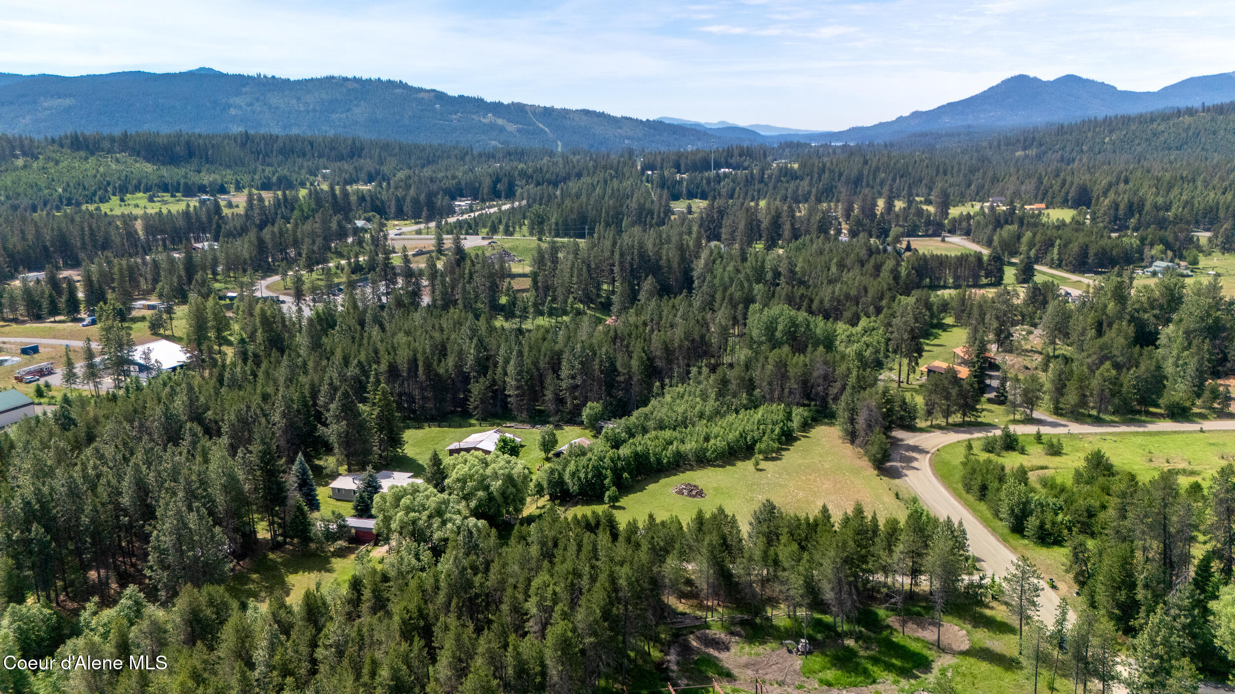 443 Herrmann Lake Road Sagle, ID 83860 - Photo 46 of 47 74 - Herrmann Lake Aerial N