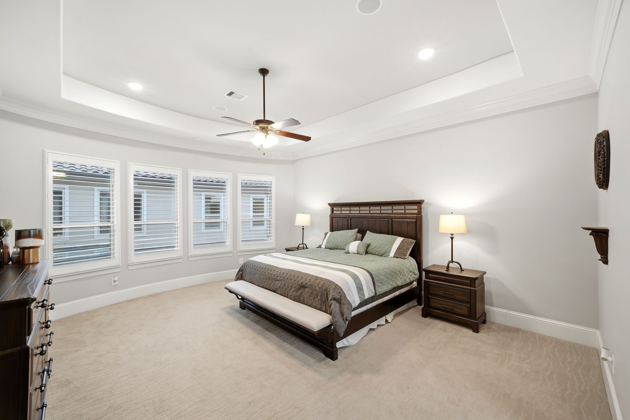 5815 Stratton Woods Drive Spring, TX 77389 - Photo 32 of 45 a spacious bedroom with a bed and a large window