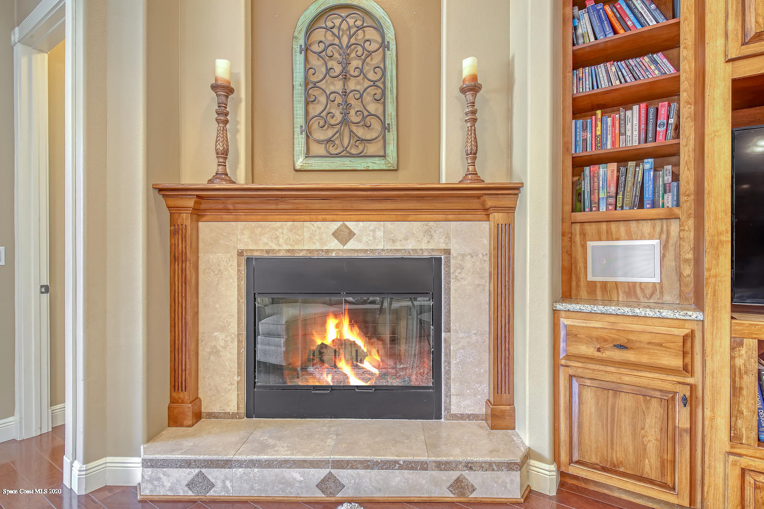 3960 Crooked Mile Road Merritt Island, FL 32952 - Photo 11 of 42 a view of a fireplace in a room