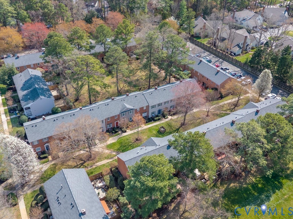 9107 Derbyshire Road, Unit J Henrico, VA 23229 - Photo 33 of 38 an aerial view of a house with a yard