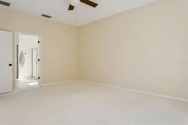 a view of a golf course with a garden